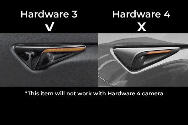 TESLA MODEL Y CARBON FIBER SIDE CAMERA COVERS
