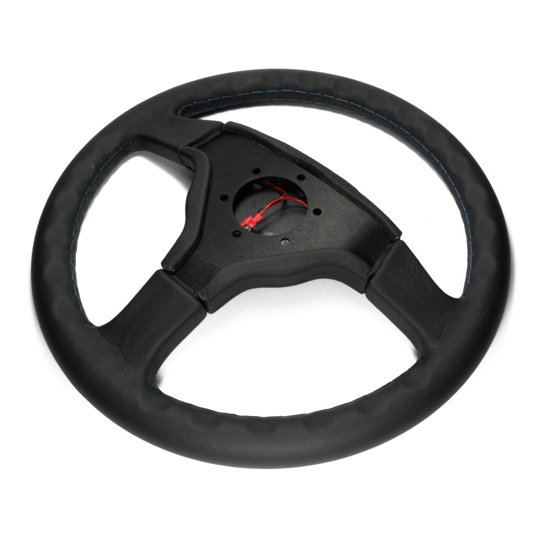 MOMO ALPINA Steering Wheel - Black Leather Black Leather Centre Pad 360mm