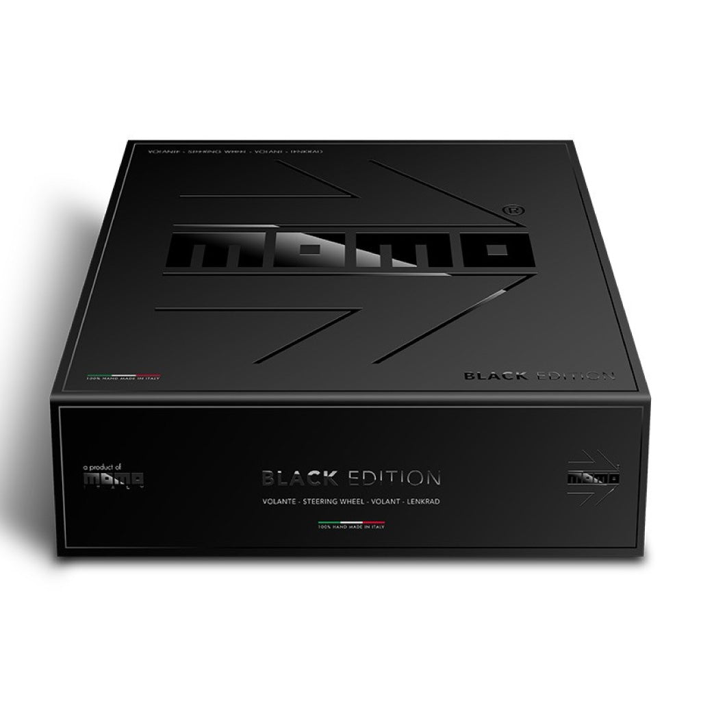 MOMO Mod. 07 Black Edition Steering Wheel - Black Suede Black Spokes 350mm