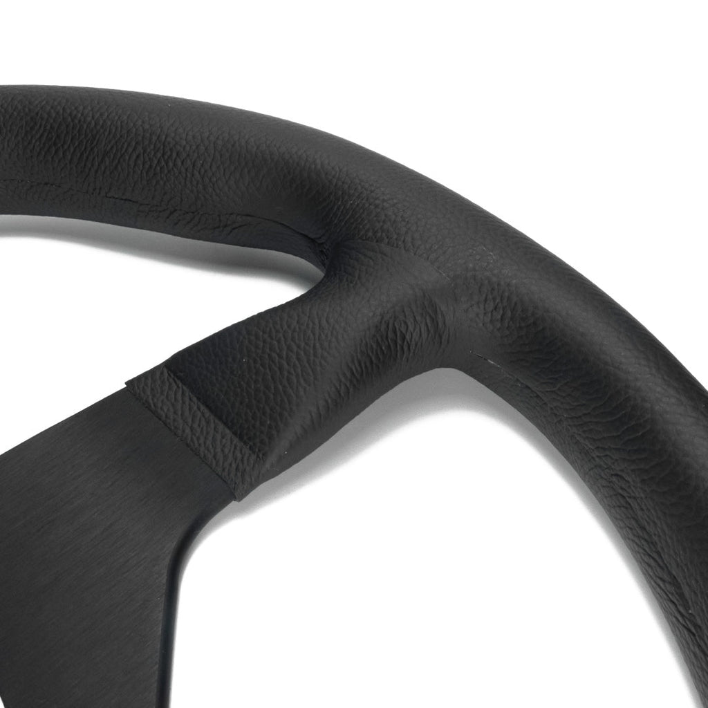 MOMO Mod. 78 Steering Wheel - Black Leather Black Spokes 320mm