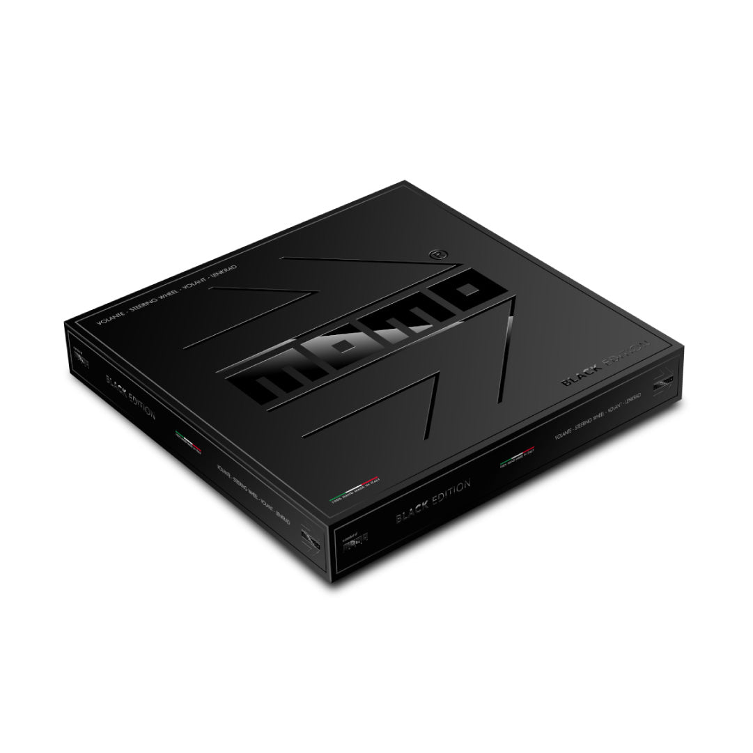 MOMO Prototipo Black Edition Steering Wheel - Black Leather Black Spokes 350mm