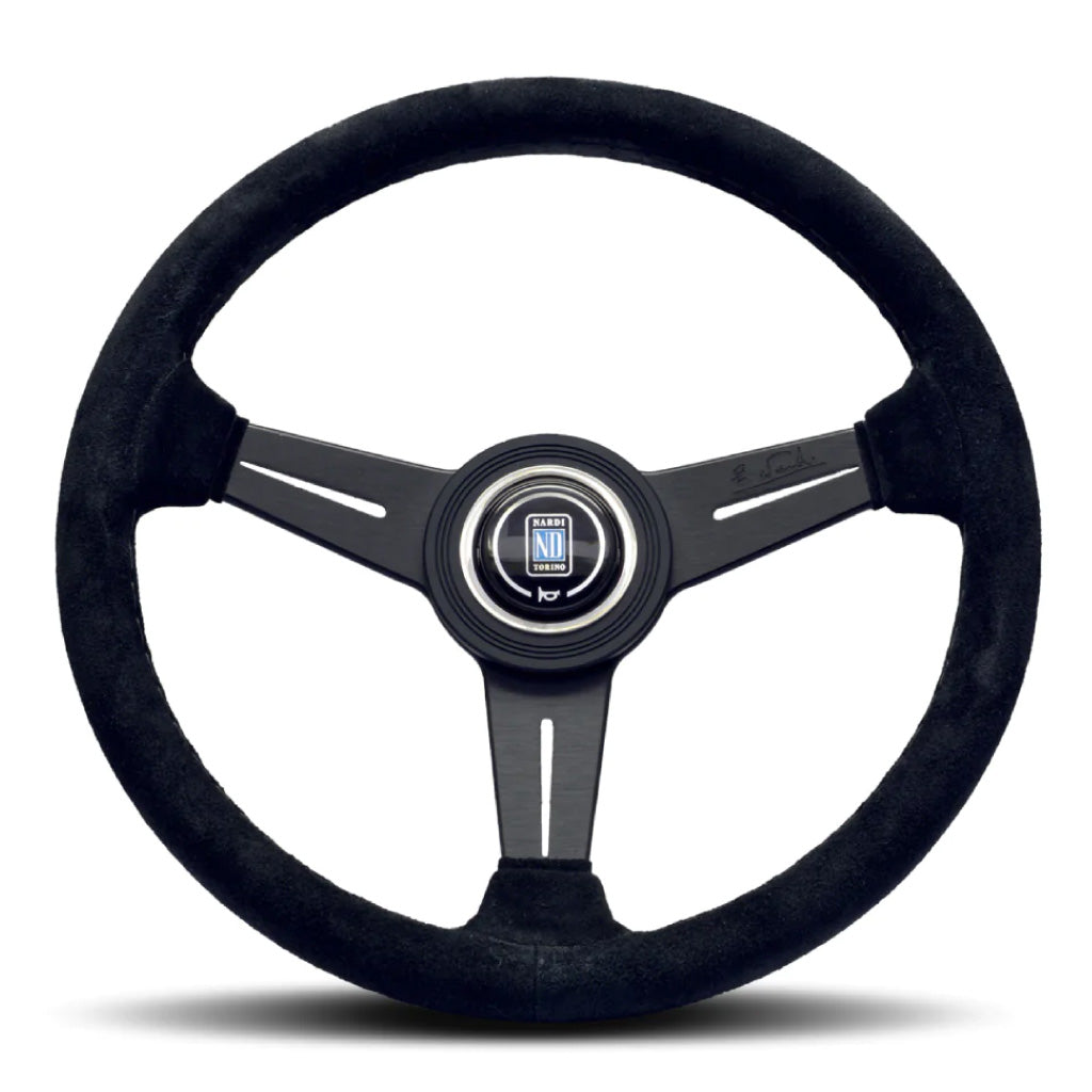 Nardi ND Classic Steering Wheel - Black Suede Black Spokes 330mm