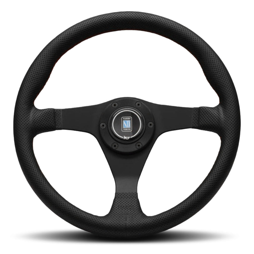 Nardi Gara 3/0 Steering Wheel - Black Airleather Black Spokes 350mm