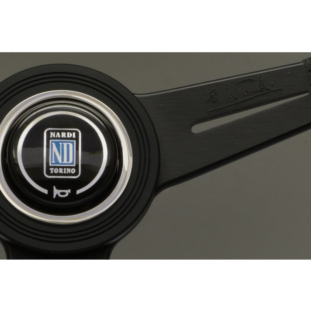 Nardi ND Classic Steering Wheel - Black Leather Black Spokes 340mm