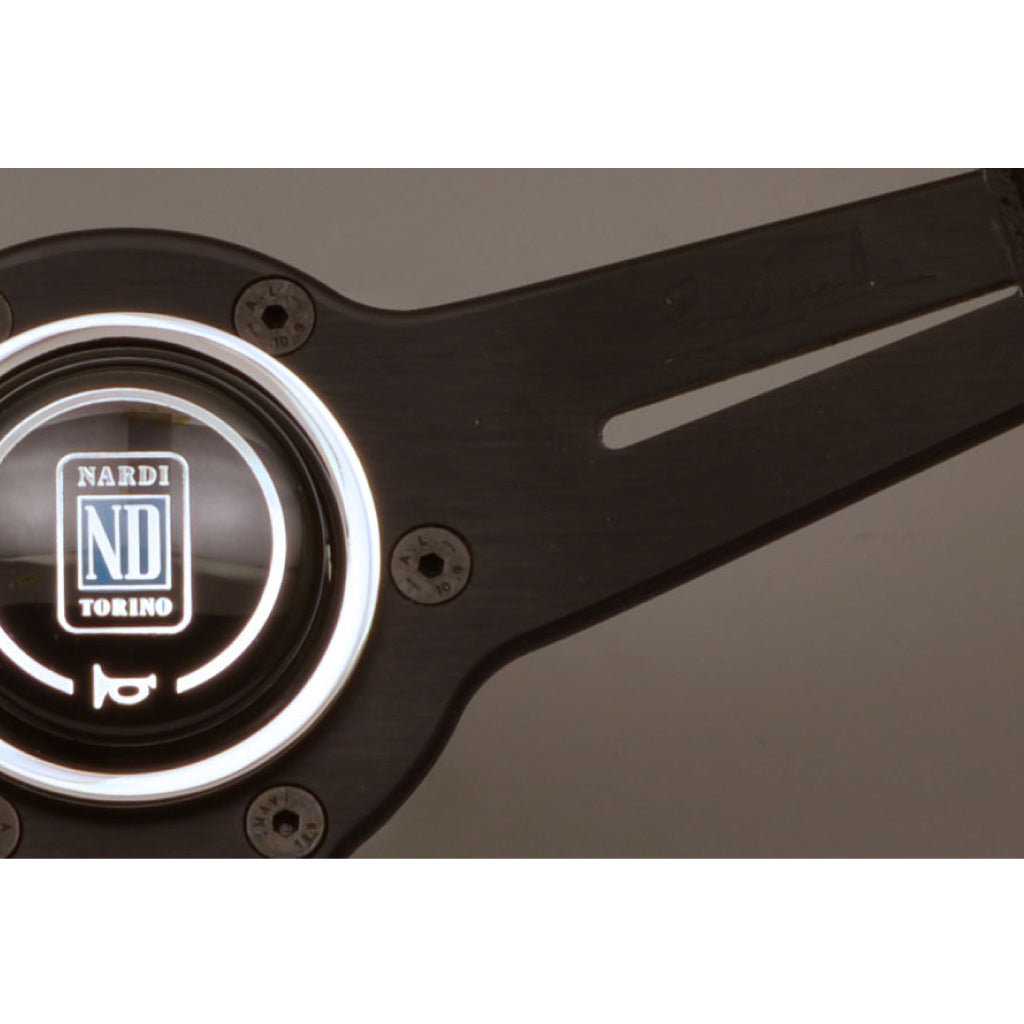 Nardi ND Classic Steering Wheel - Black Leather Black Spokes 360mm
