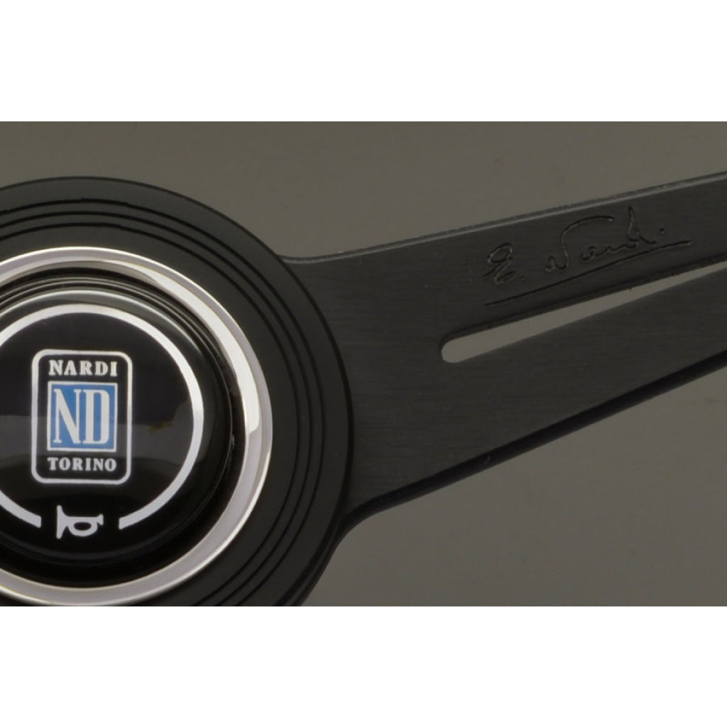 Nardi ND Classic Steering Wheel - Black Leather Black Spokes 360mm