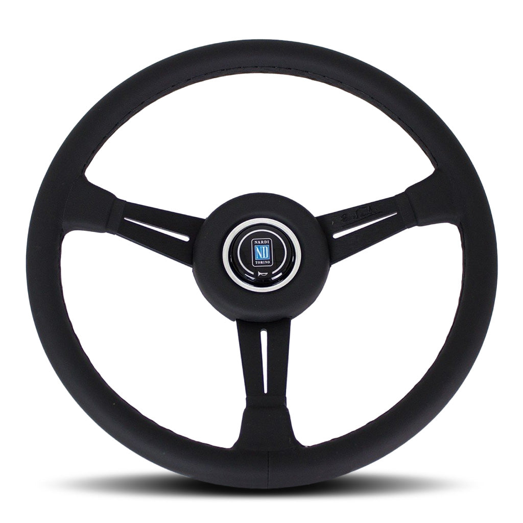 Nardi ND Classic Steering Wheel - Black Leather Black Spokes 365mm