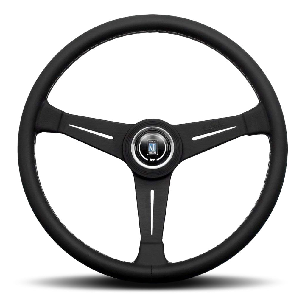 Nardi ND Classic Steering Wheel - Black Leather Black Spokes 390mm