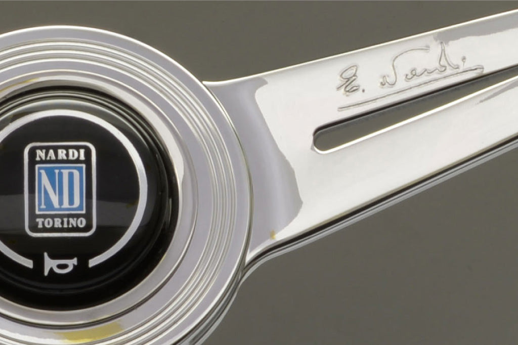 Nardi ND Classic Steering Wheel - Black Leather Polished Spokes 360mm