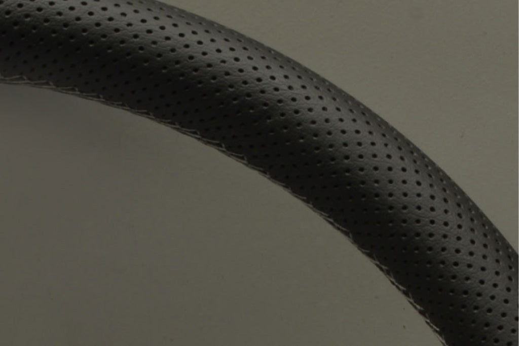 Nardi ND Classic Steering Wheel - Black Leather Silver Spokes 340mm