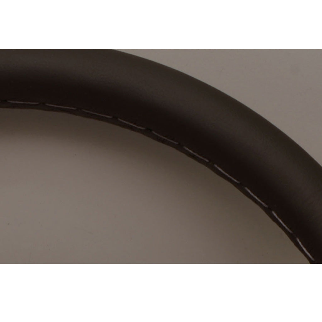 Nardi ND Classic Steering Wheel - Black Leather Silver Spokes 360mm