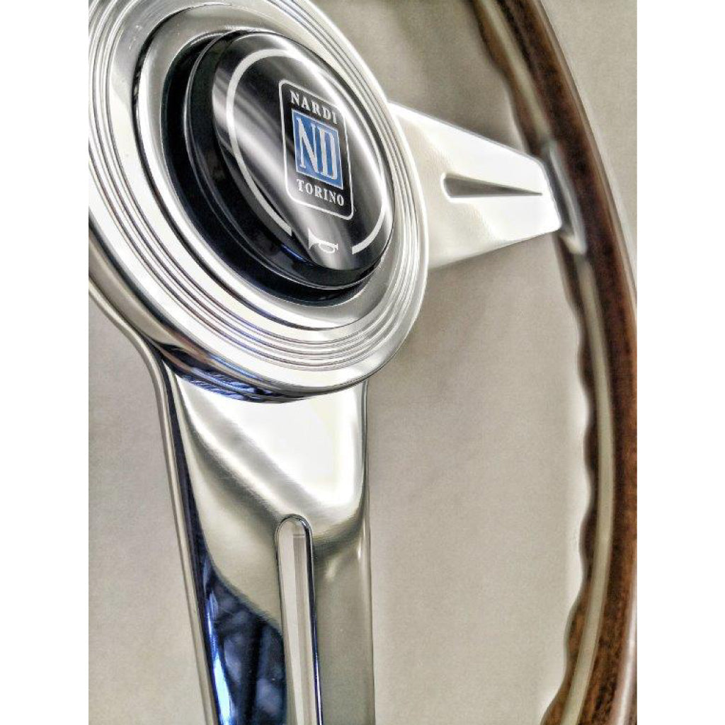 Nardi ND Classic Steering Wheel - Wood Glossy Spokes 360mm