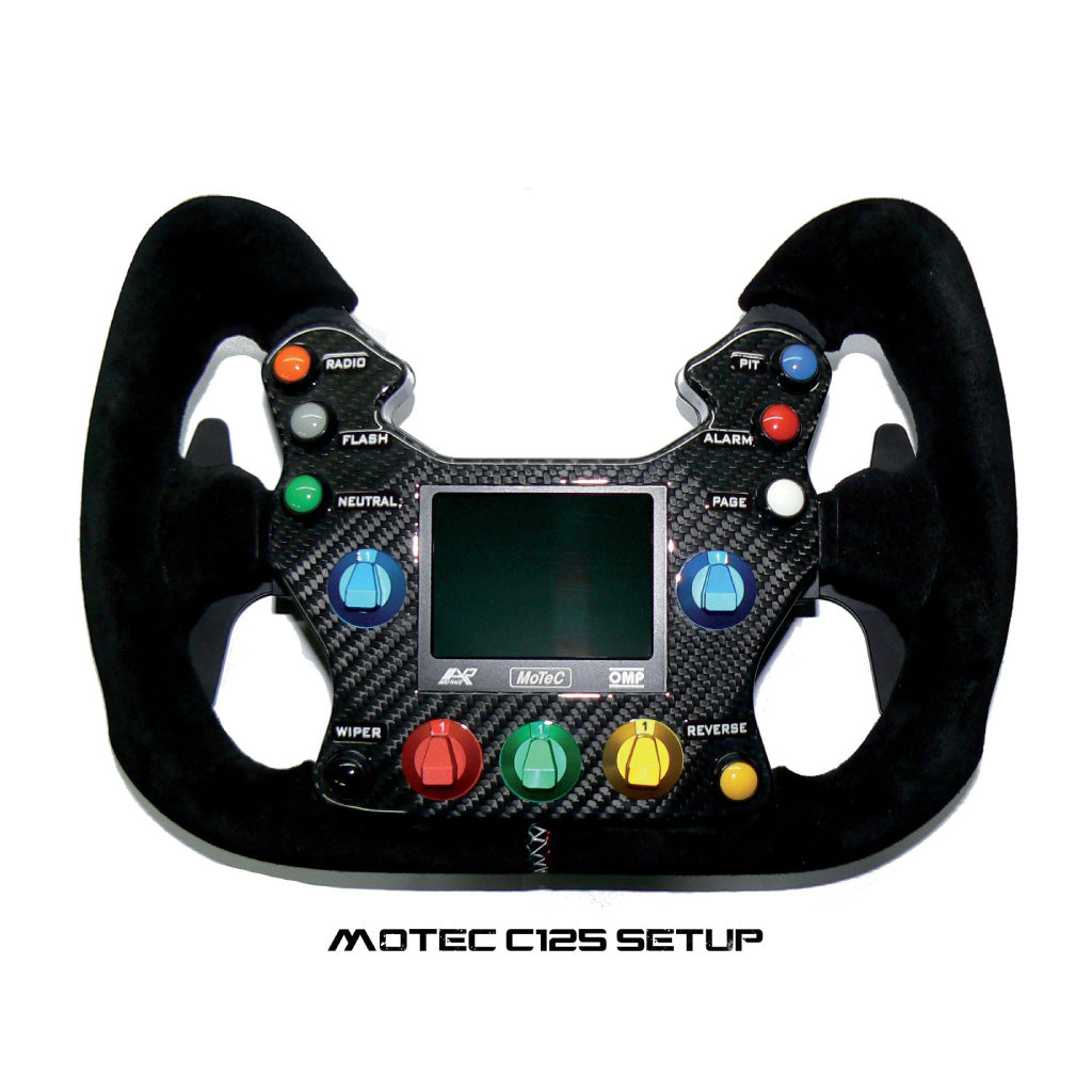 OMP 310 Alu GT Steering Wheel - Black Suede Black Spokes 310mm