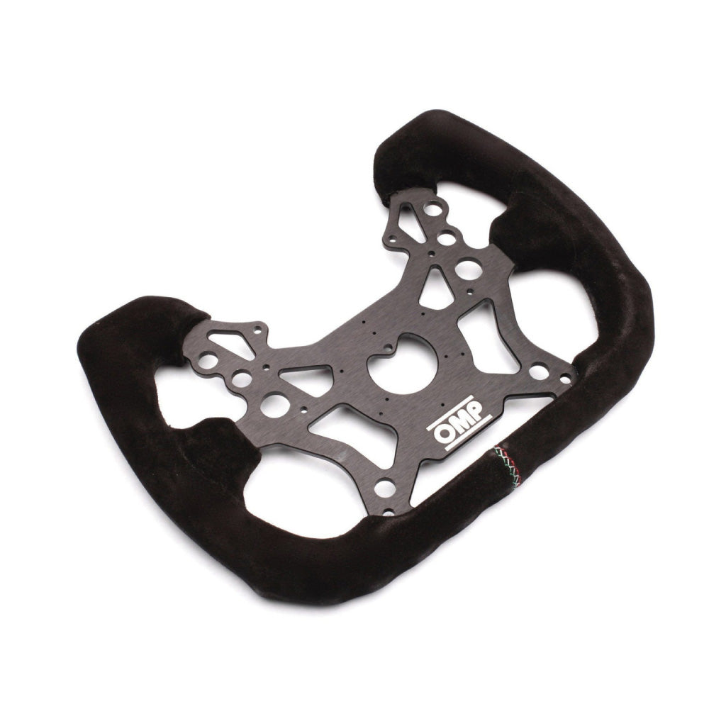 OMP 310 Alu GT Steering Wheel - Black Suede Black Spokes 310mm