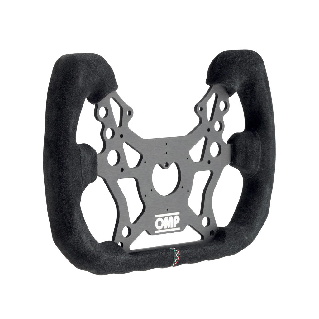 OMP 310 Alu GT Steering Wheel - Black Suede Black Spokes 310mm