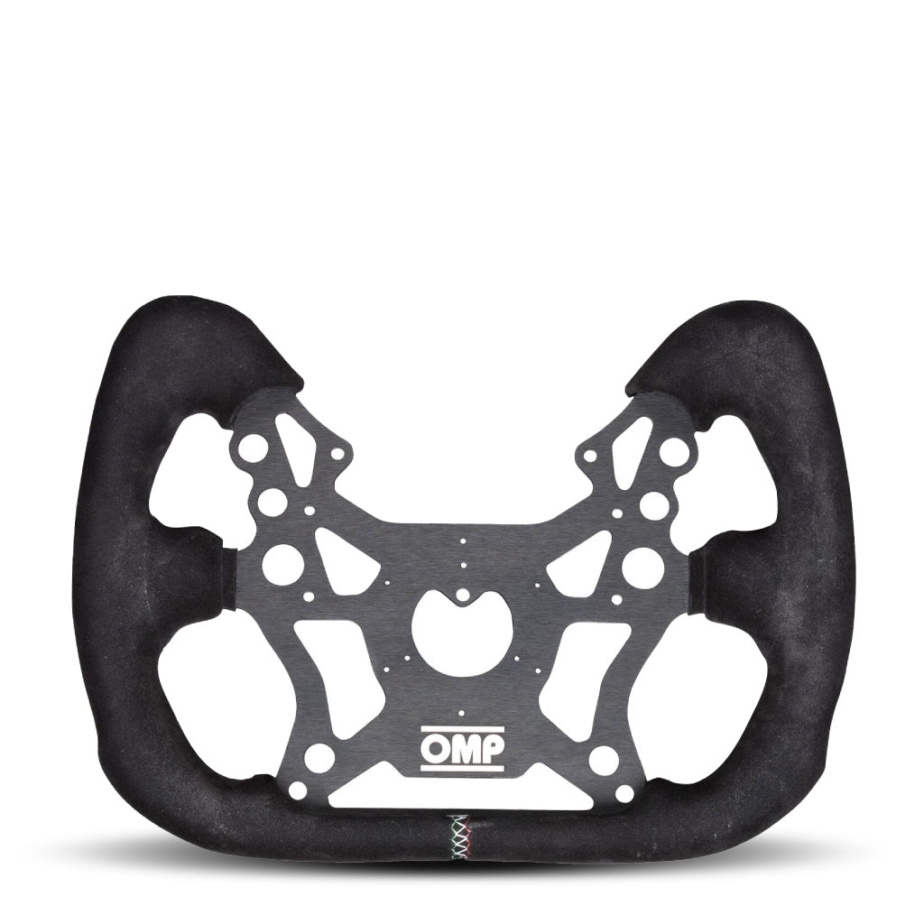 OMP 310 Alu GT Steering Wheel - Black Suede Black Spokes 310mm