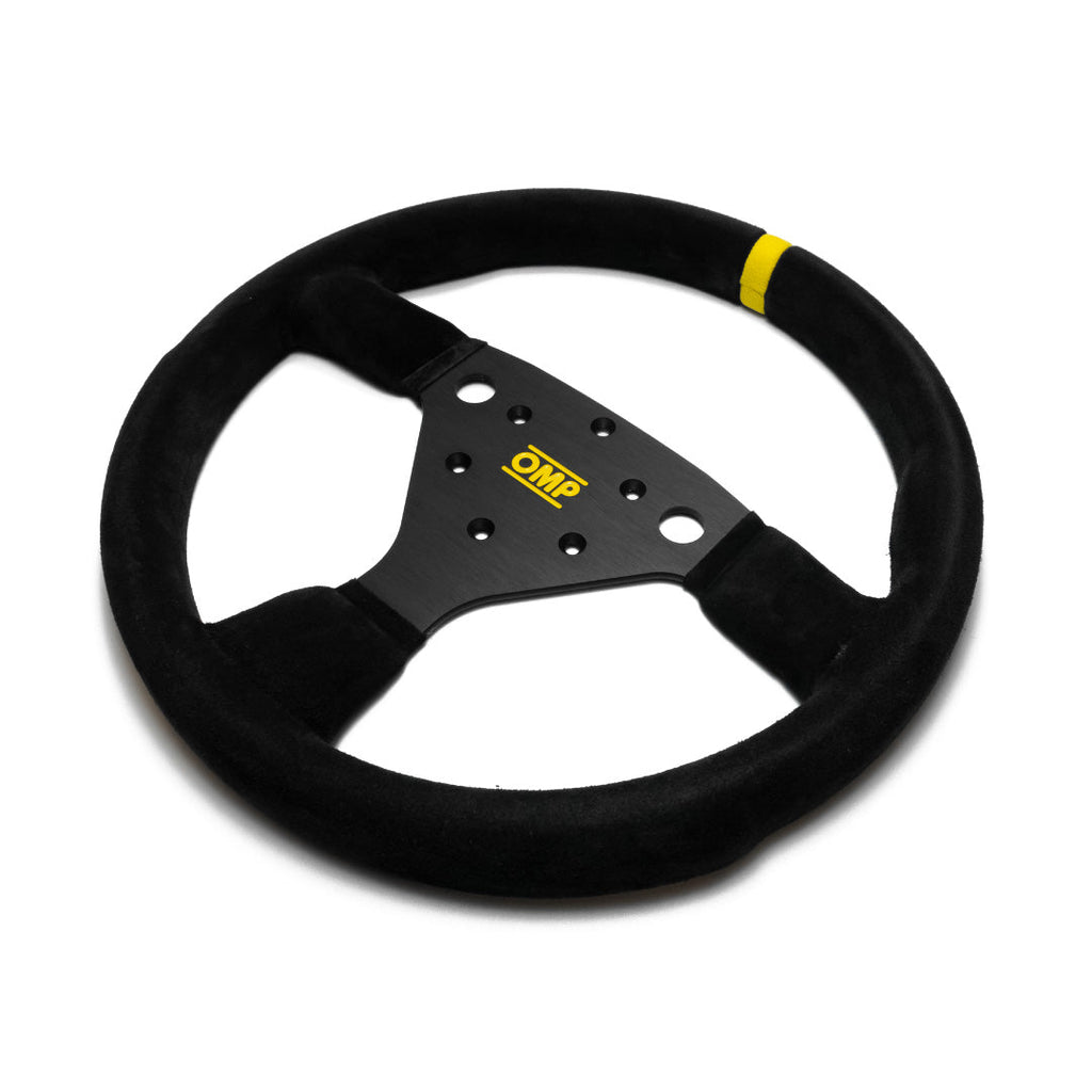 OMP 320 Alu S (Superturismo) Steering Wheel - Black Suede Black Spokes 320mm
