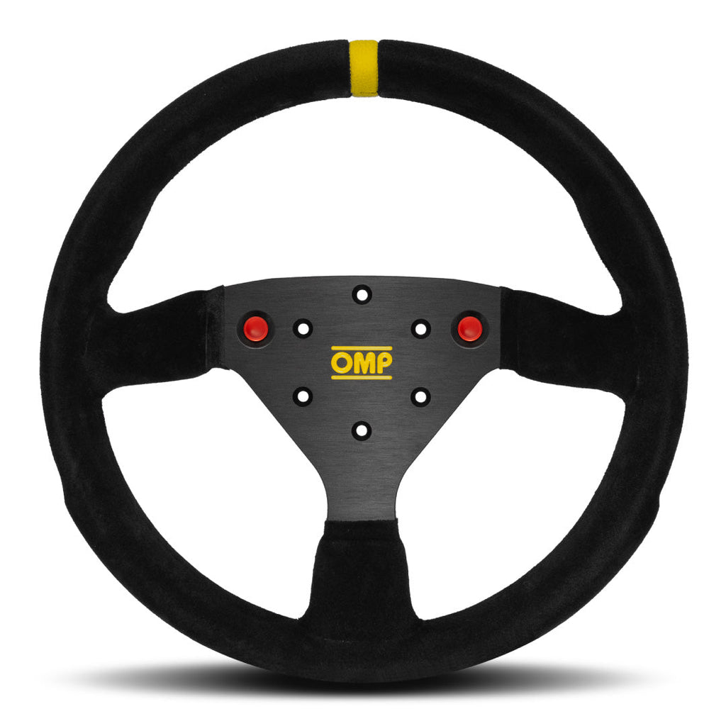 OMP 320 Alu S (Superturismo) Steering Wheel - Black Suede Black Spokes 320mm