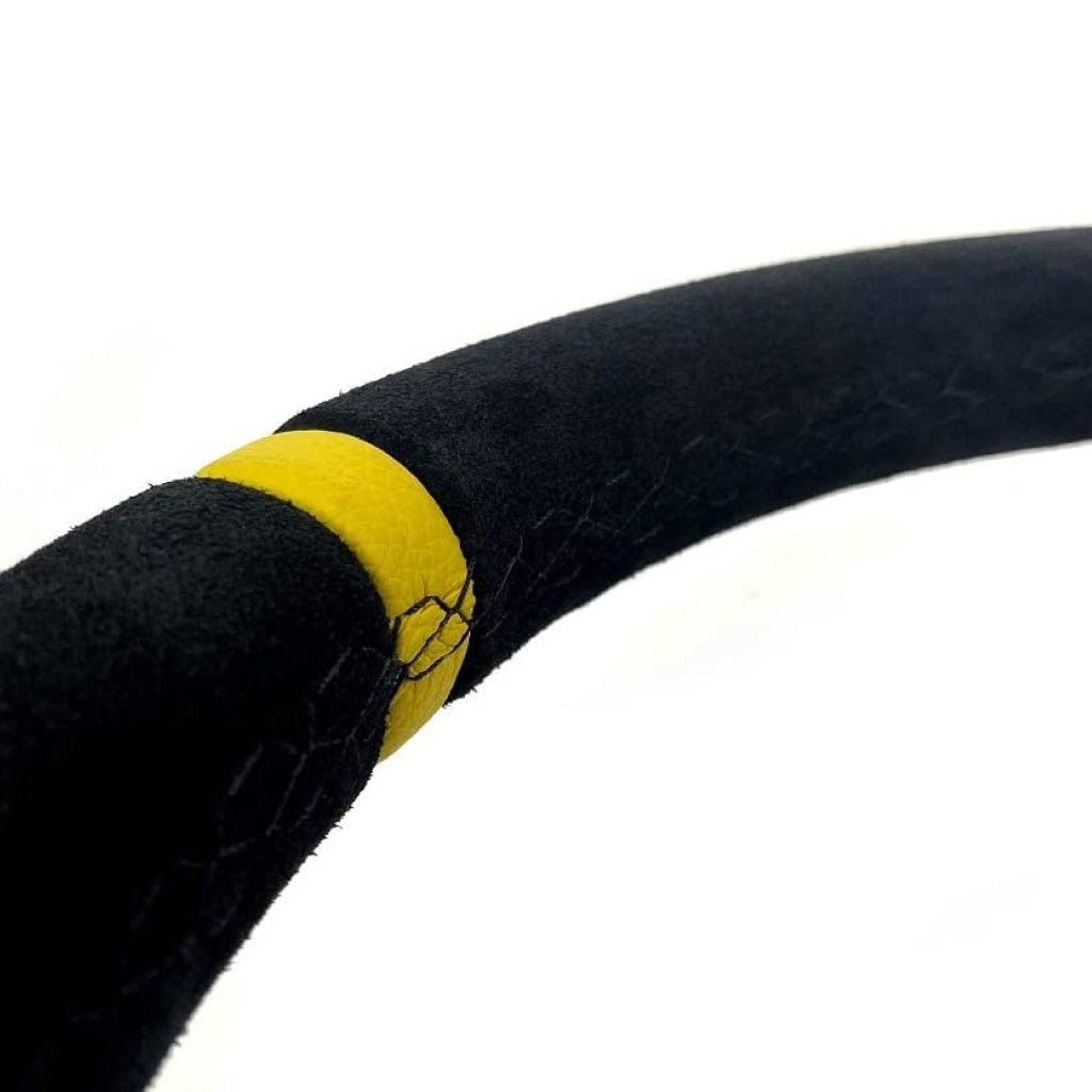 OMP WRC Steering Wheel - Black Suede Black Spokes 350mm