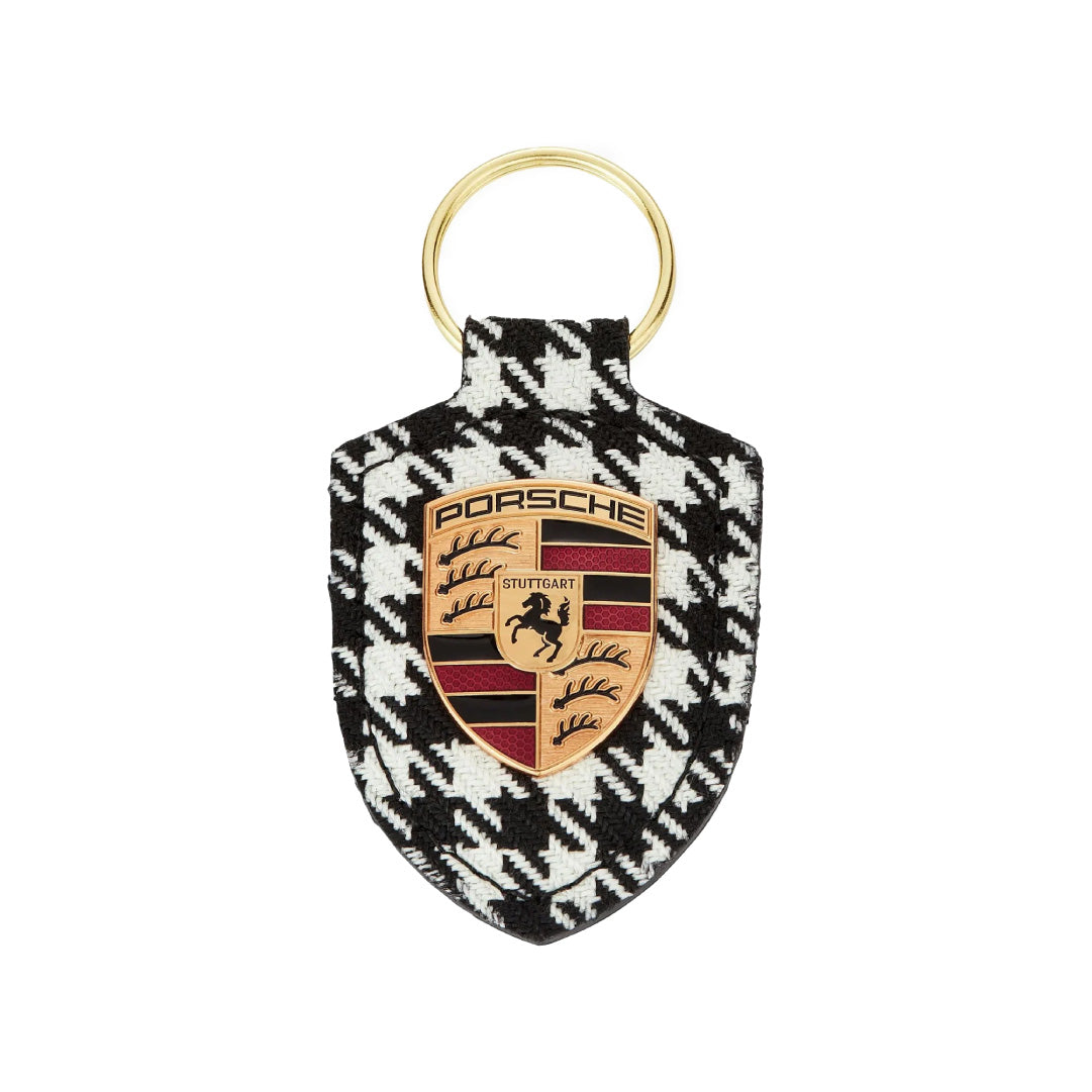 Porsche Crest Keyring Keychain Essential - Pepita