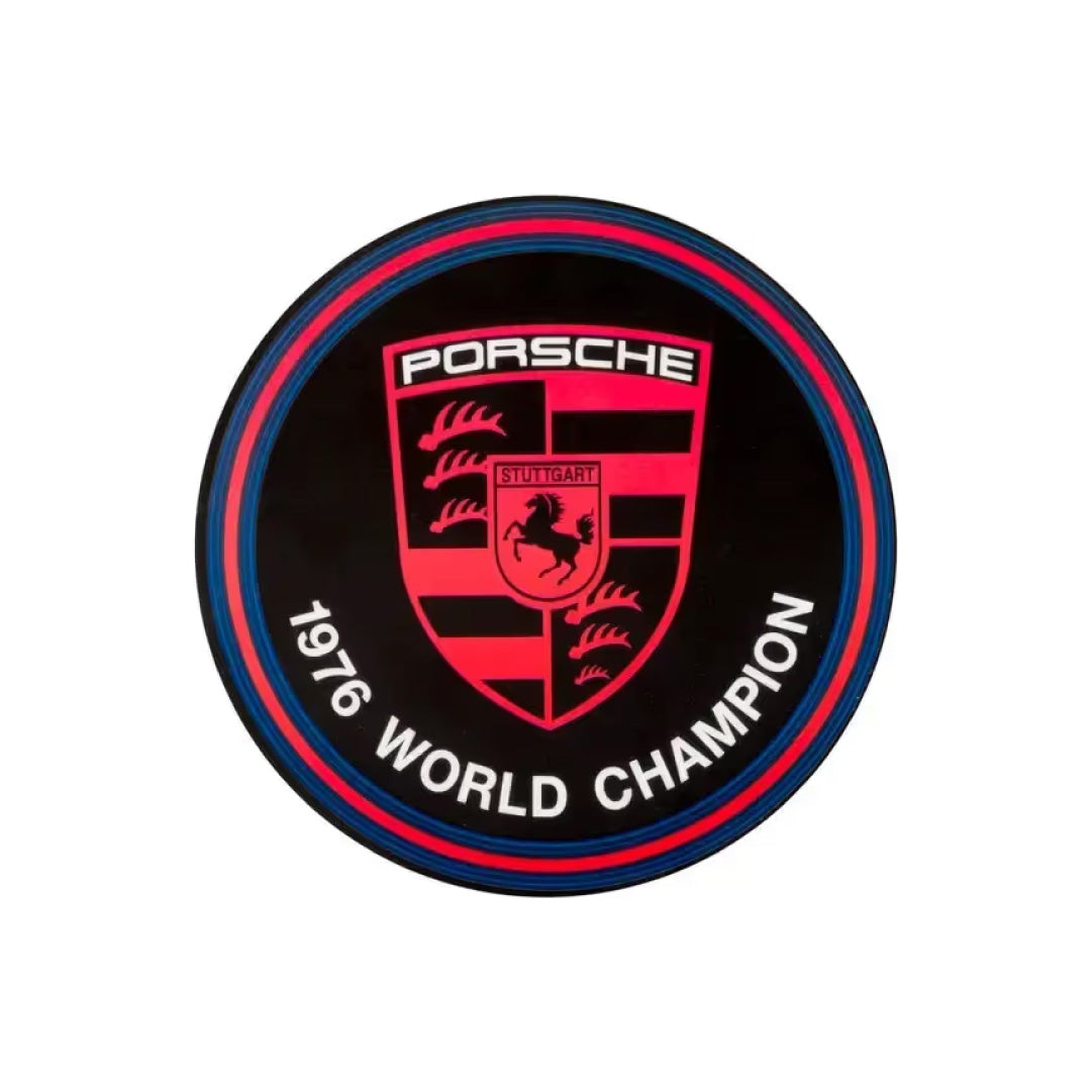 Porsche World Champion Window Sticker Decal - 110mm