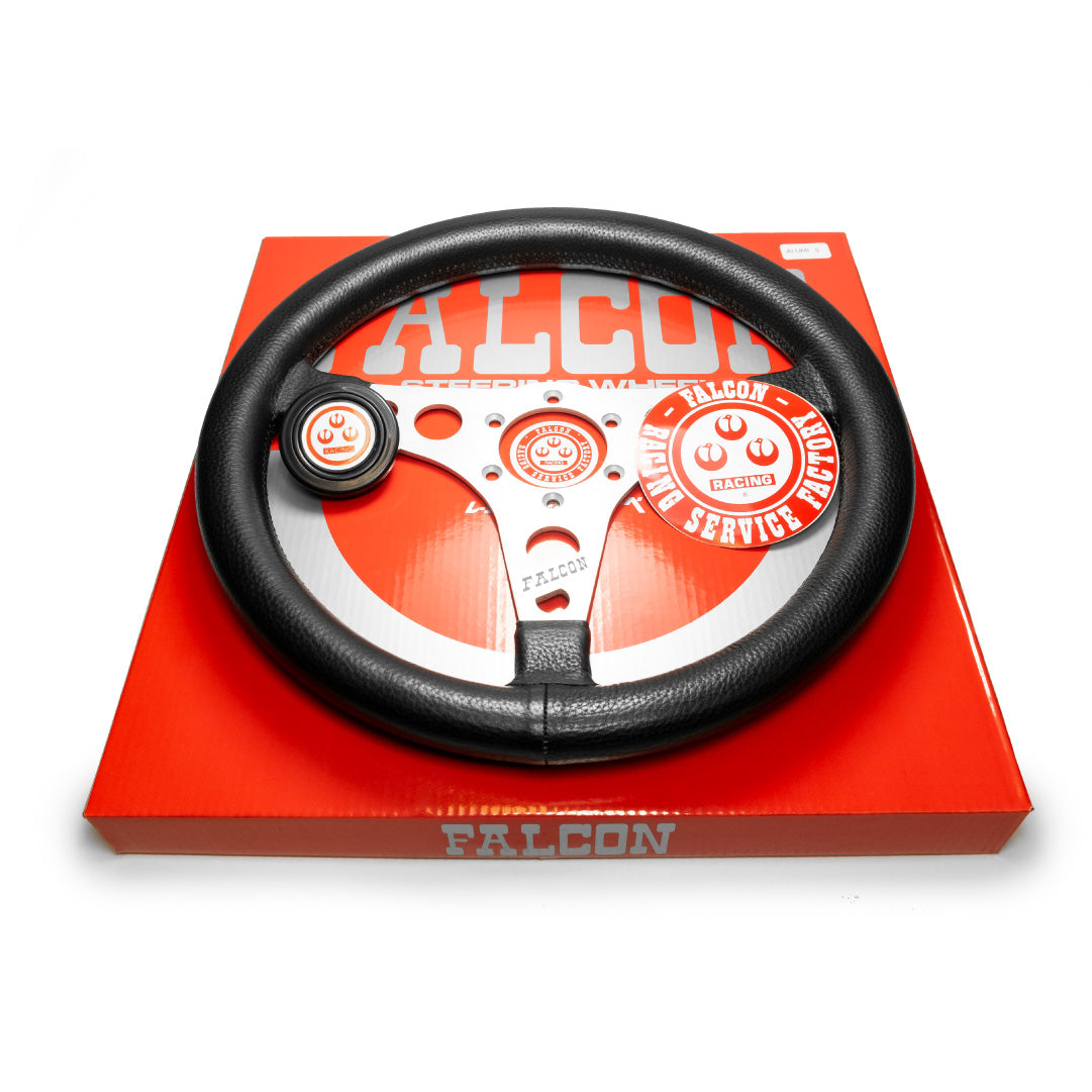 RS Watanabe Falcon-Steering Wheel Silver