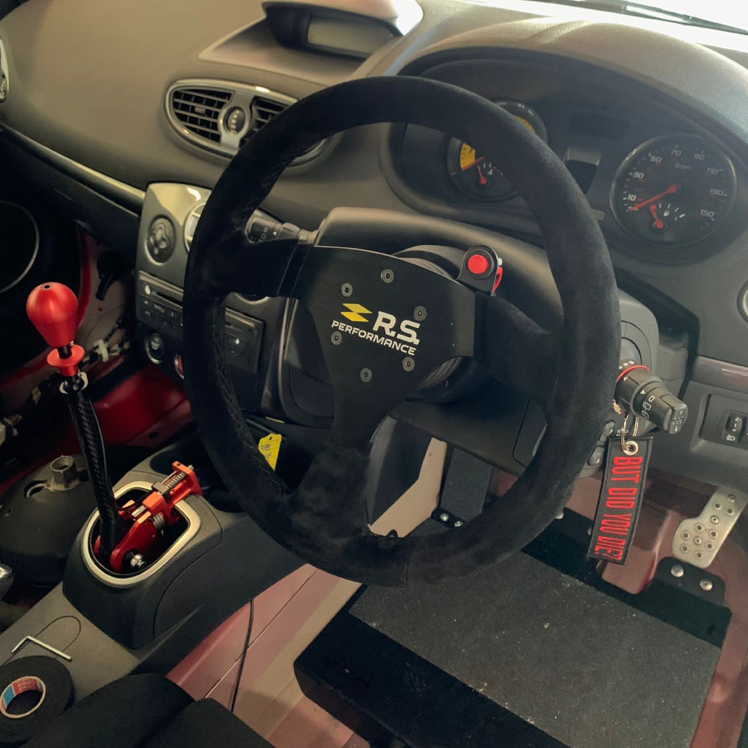 Renault Sport R.S. Performance Steering Wheel - Black Alcantara