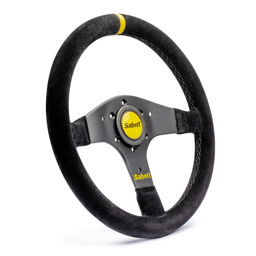 Sabelt SW-833 Steering Wheel - Black Suede Black Spokes 330mm