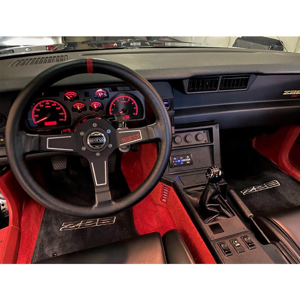 Sparco L575 Steering Wheel - Black Leather Black Spokes 350mm