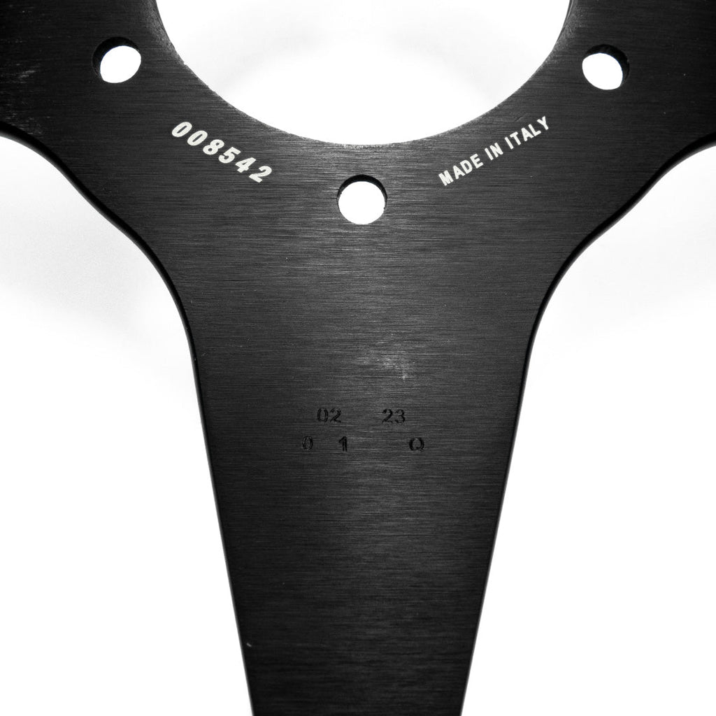 Sparco R345 Steering Wheel - Black Suede Black Spokes 350mm