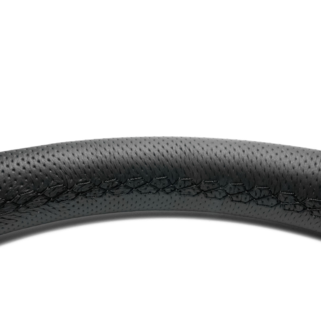 Sparco R383 Champion Steering Wheel - Black Leather Black Spokes 330mm