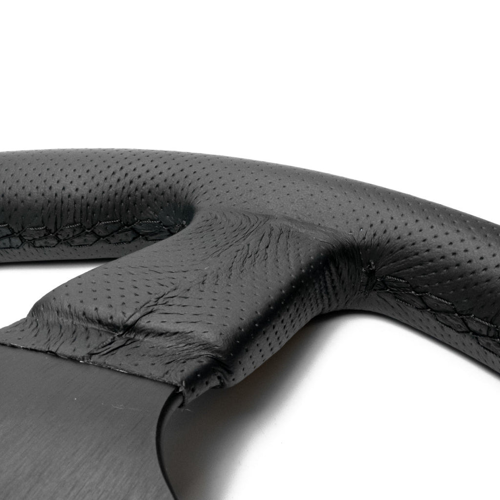 Sparco R383 Champion Steering Wheel - Black Leather Black Spokes 330mm