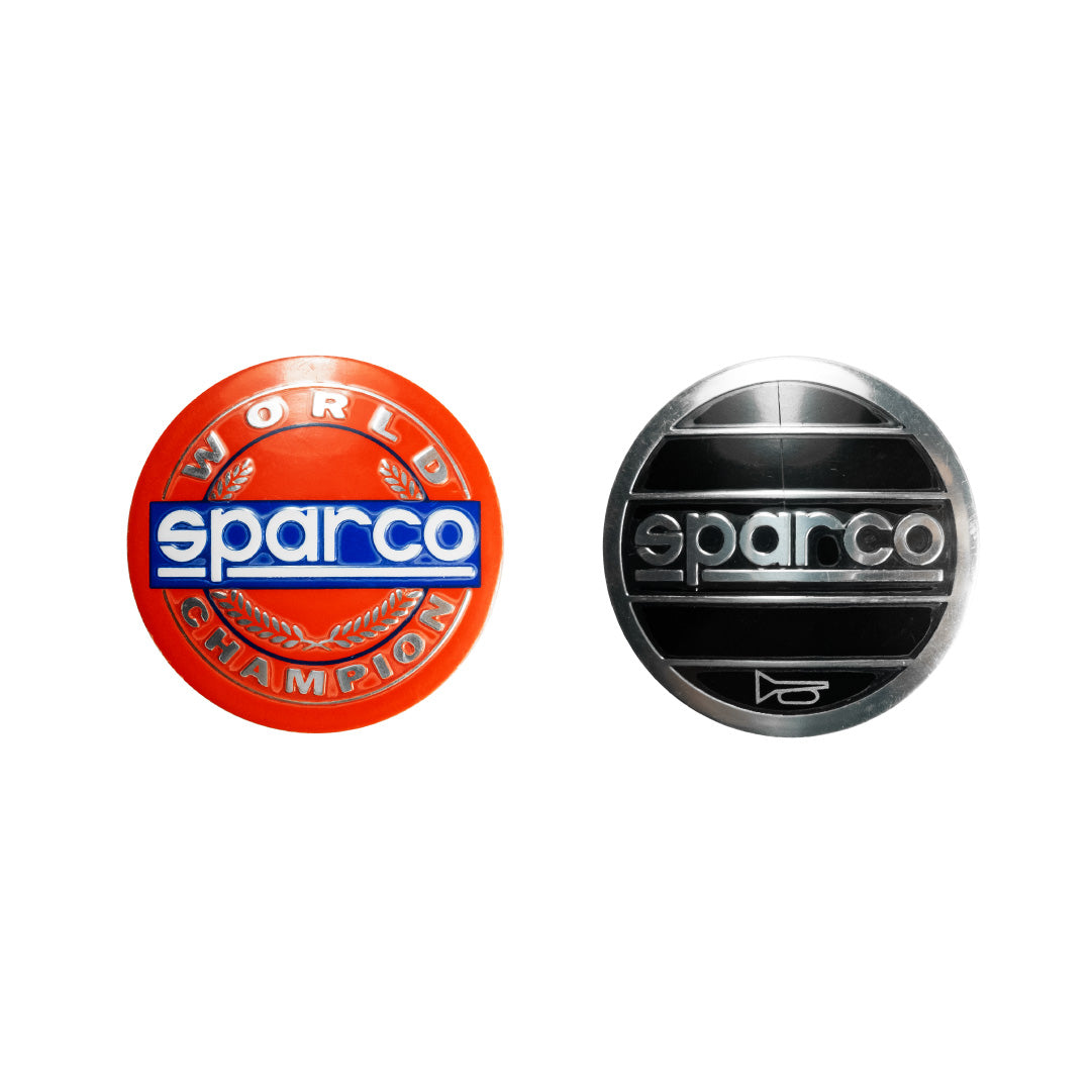 Sparco R383 Champion Steering Wheel - Black Leather Black Spokes 330mm