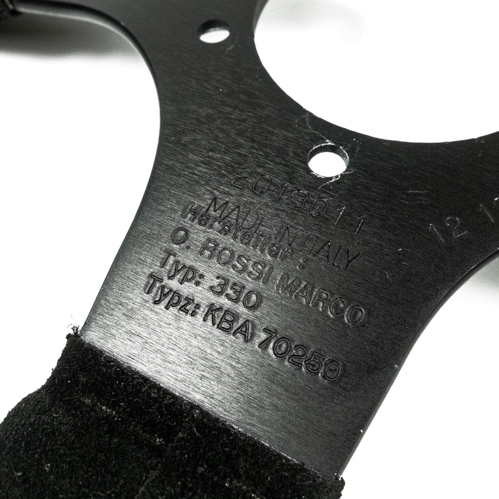 Sport Line Imola Steering Wheel - Black Suede Black Spokes 330mm