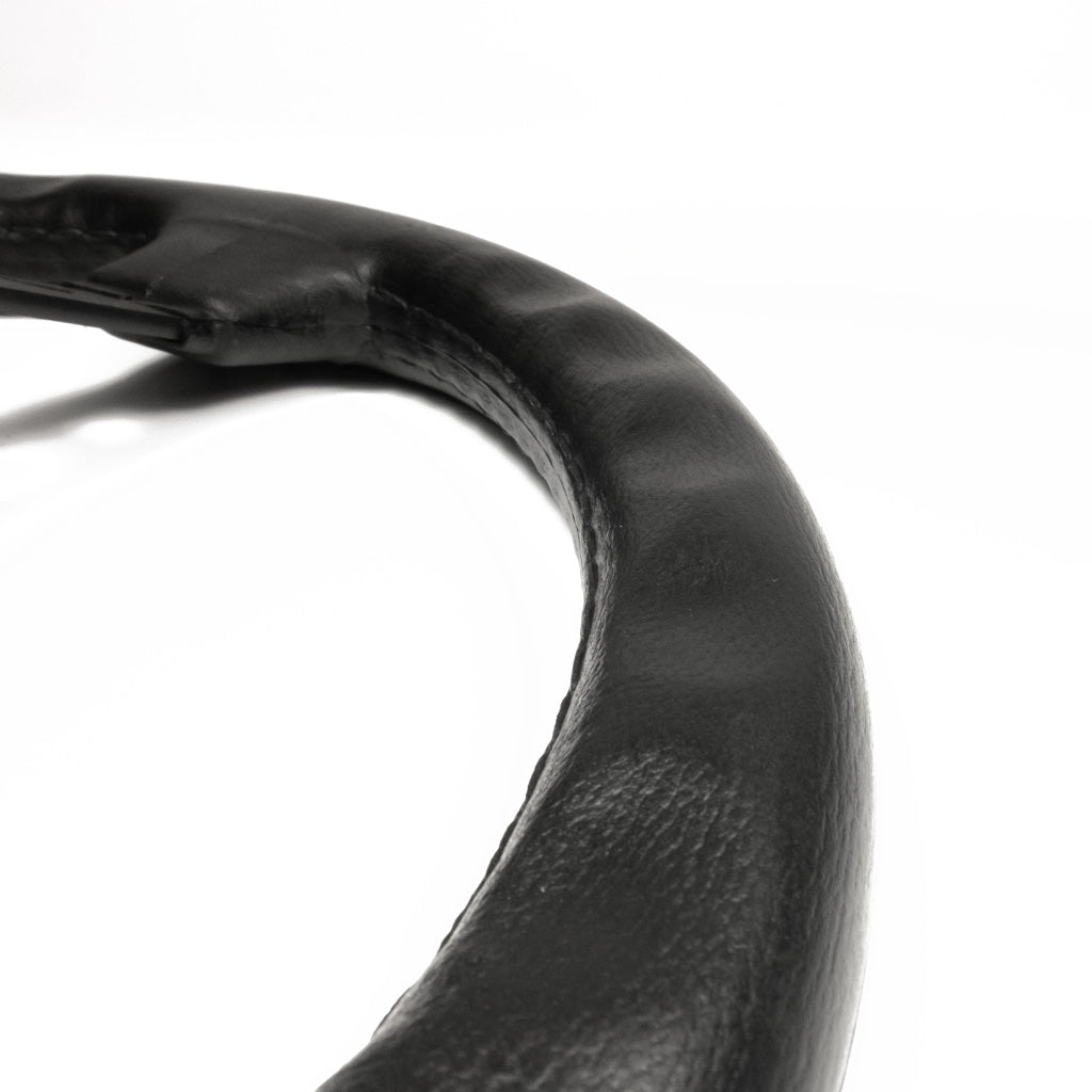 Sport Line Le Mans Steering Wheel - Black Polyurethane Black Spokes 330mm0