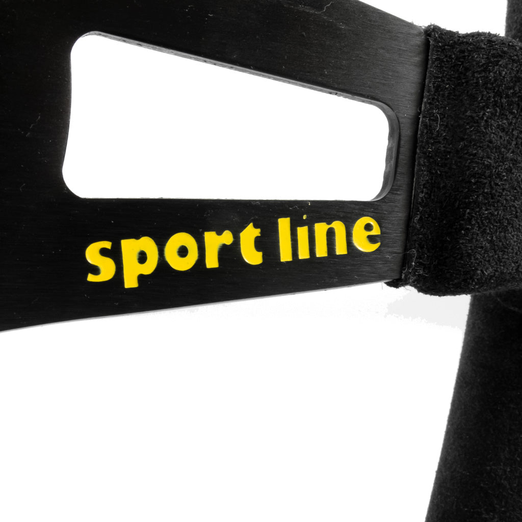 Sport Line Racing 2 Two Spoke Steering Wheel - Black Suede Black Spokes 350mm