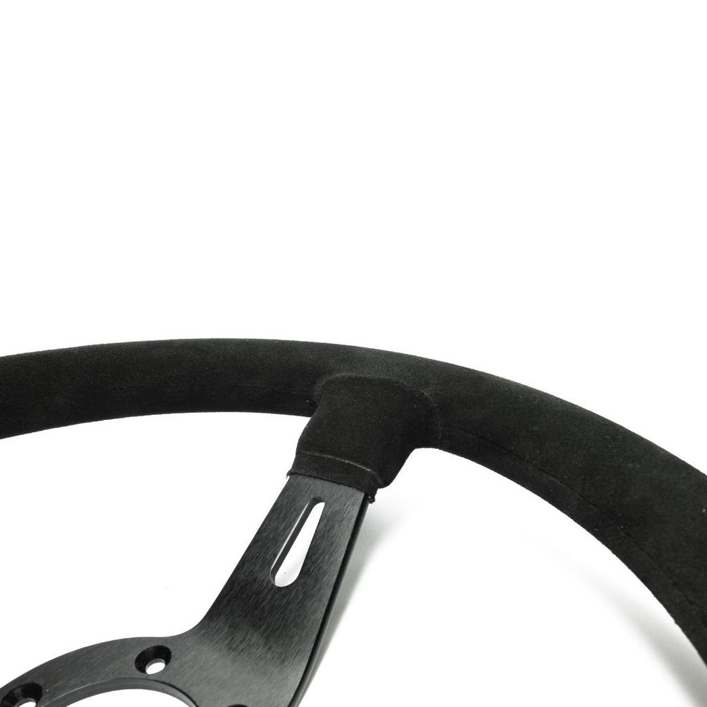 Sport Line Racing 3 Drifting Steering Wheel - Black Suede Black Spokes 330mm