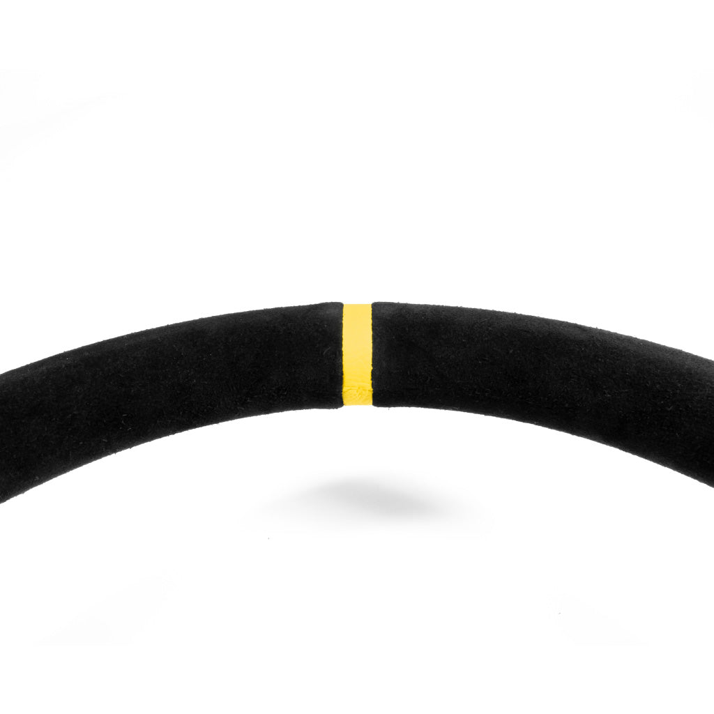 Sport Line Racing 3 Steering Wheel - Black Suede Black Spokes 350mm
