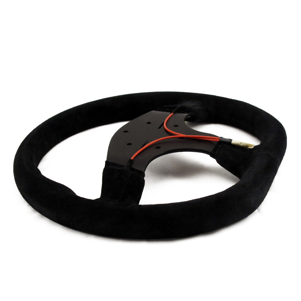 Sport Line Runner 2000 Steering Wheel - Black Suede Black Spokes 330mm