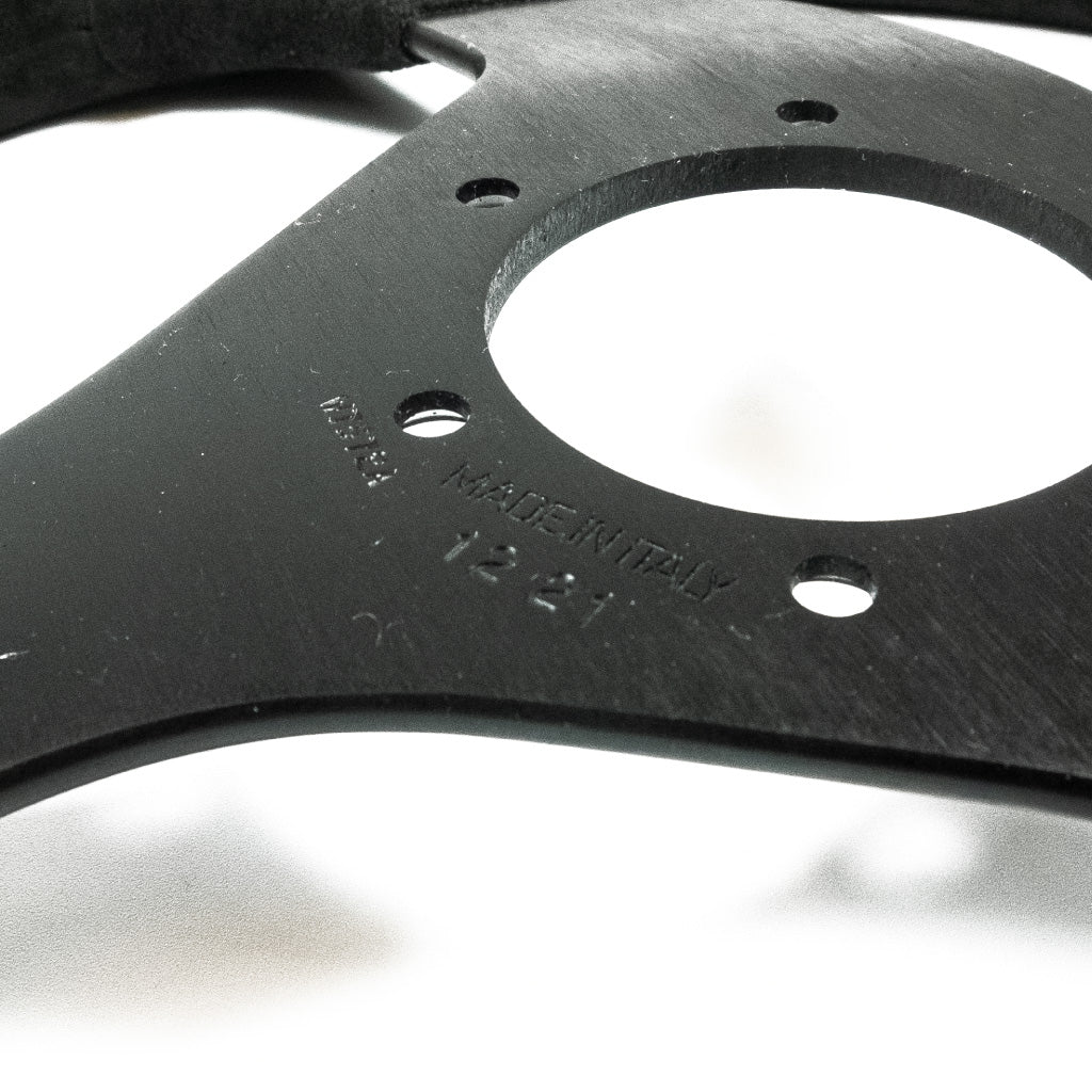 Sport Line Sprint Steering Wheel - Black Suede Black Spokes 350mm