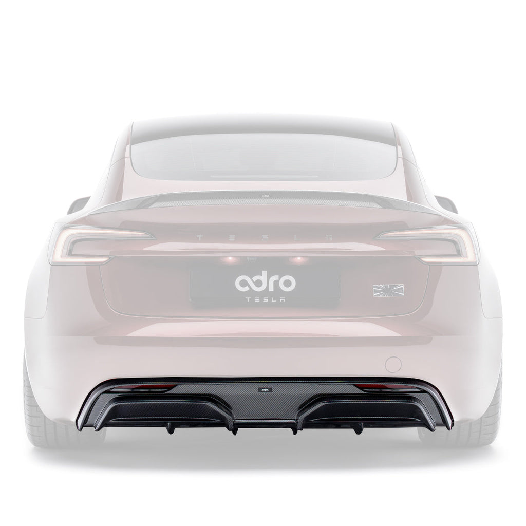 TESLA MODEL 3 HIGHLAND PERFORMANCE CARBON FIBER REAR DIFFUSER