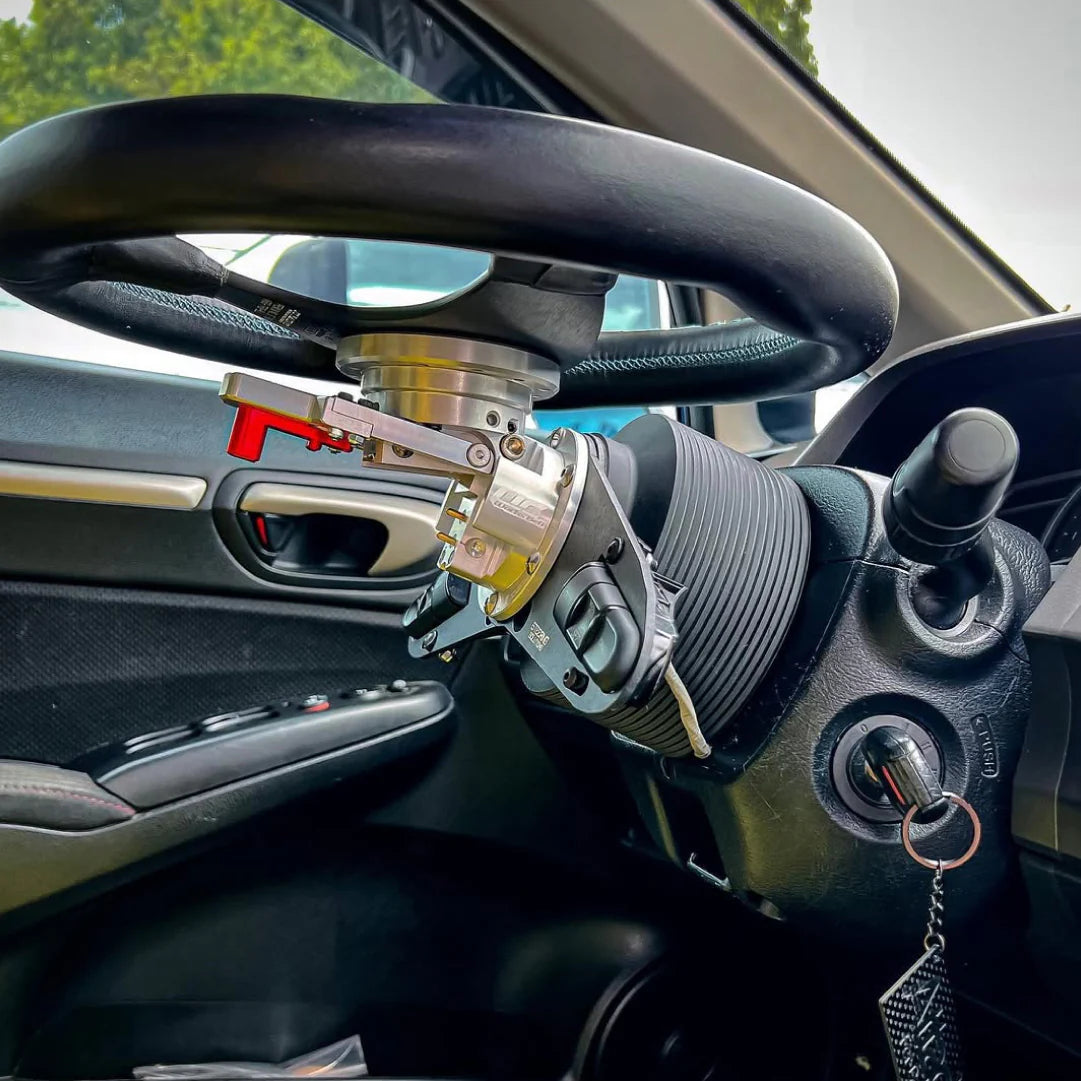 Works Bell RAPFIX GTC Steering Wheel Tilt-Up Pop-Up Flip-Up System - Silver