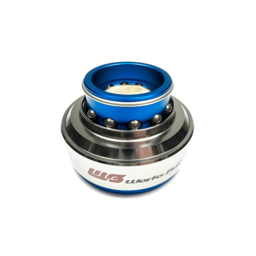 Works Bell RAPFIX 2 Steering Wheel Quick Release System Kit - Bolt-On - Blue