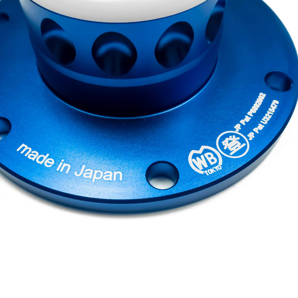 Works Bell RAPFIX 2 Steering Wheel Quick Release System Kit - Bolt-On - Blue