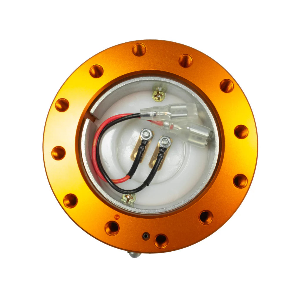 Works Bell RAPFIX 2 Steering Wheel Quick Release System Kit - Bolt-On - Orange