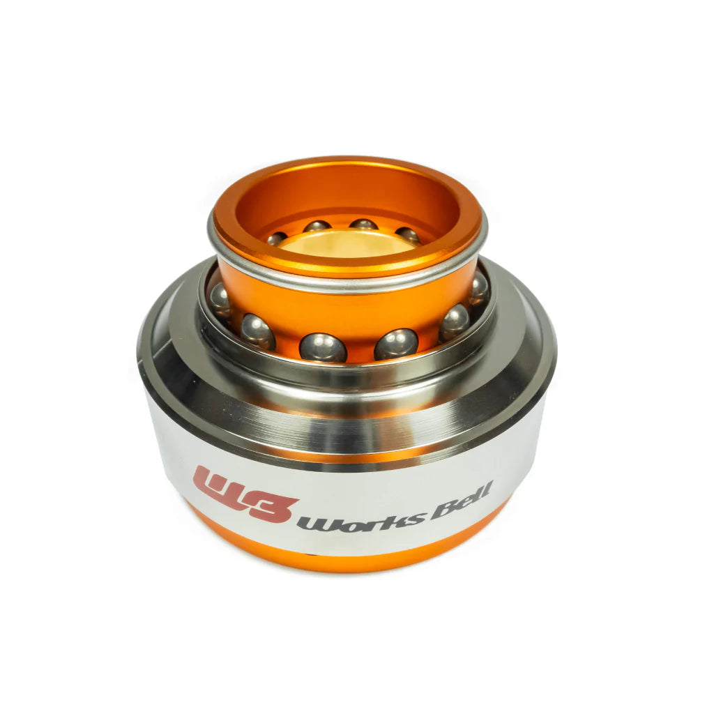 Works Bell RAPFIX 2 Steering Wheel Quick Release System Kit - Bolt-On - Orange