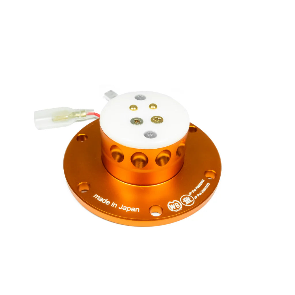 Works Bell RAPFIX 2 Steering Wheel Quick Release System Kit - Bolt-On - Orange