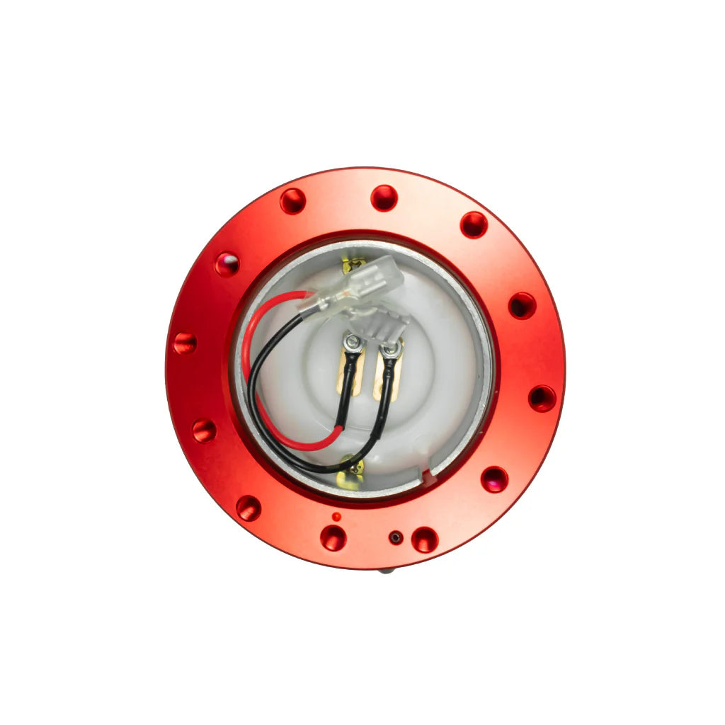 Works Bell RAPFIX 2 Steering Wheel Quick Release System Kit - Bolt-On - Red