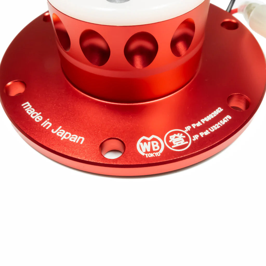 Works Bell RAPFIX 2 Steering Wheel Quick Release System Kit - Bolt-On - Red