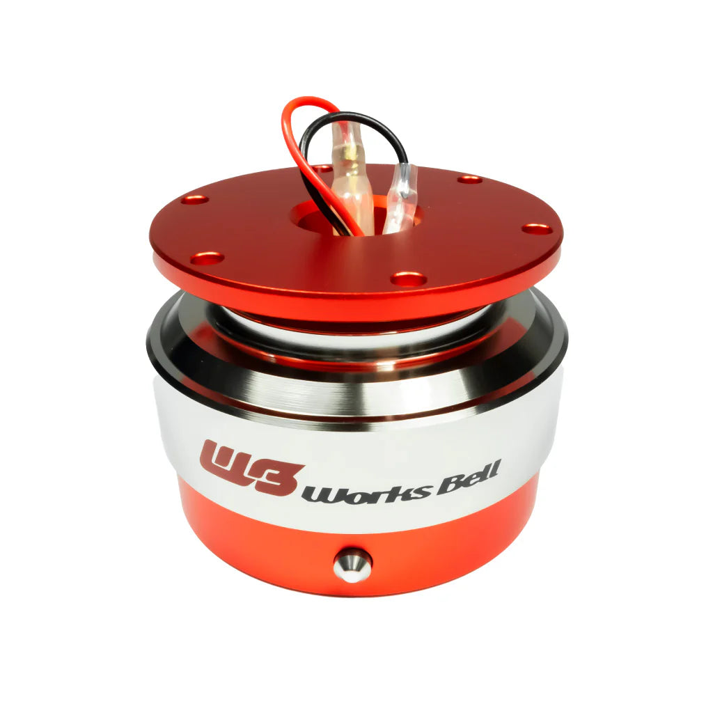 Works Bell RAPFIX 2 Steering Wheel Quick Release System Kit - Bolt-On - Red